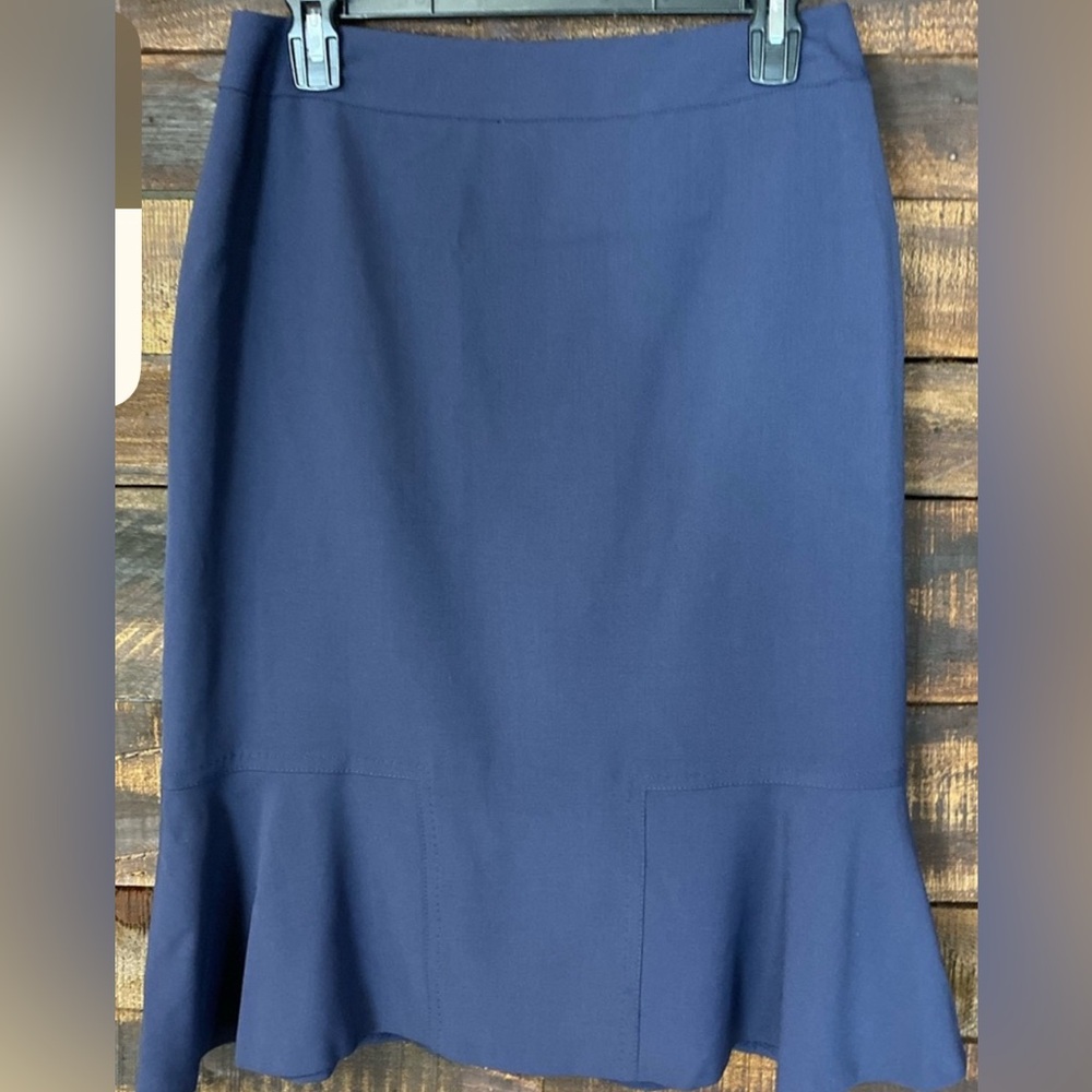 Kasper Navy Pencil Skirt